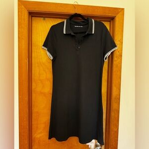 Black Abercrombie & Fitch Knit Polo Dress